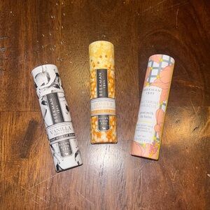 NEW Beekman 1802 lip balm trio